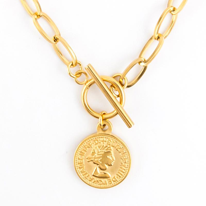 Pendant Necklaces Lucky Coin WOMEN NECKLACE Long CHOKER Toggle Stainless Steel Collares De Moda Boho Jewelry Collier Gift
Pendant Necklaces Lucky Coin WOMEN NECKLACE Long CHOKER Toggle Stainless Steel Collares De Moda Boho Jewelry Collier Gift