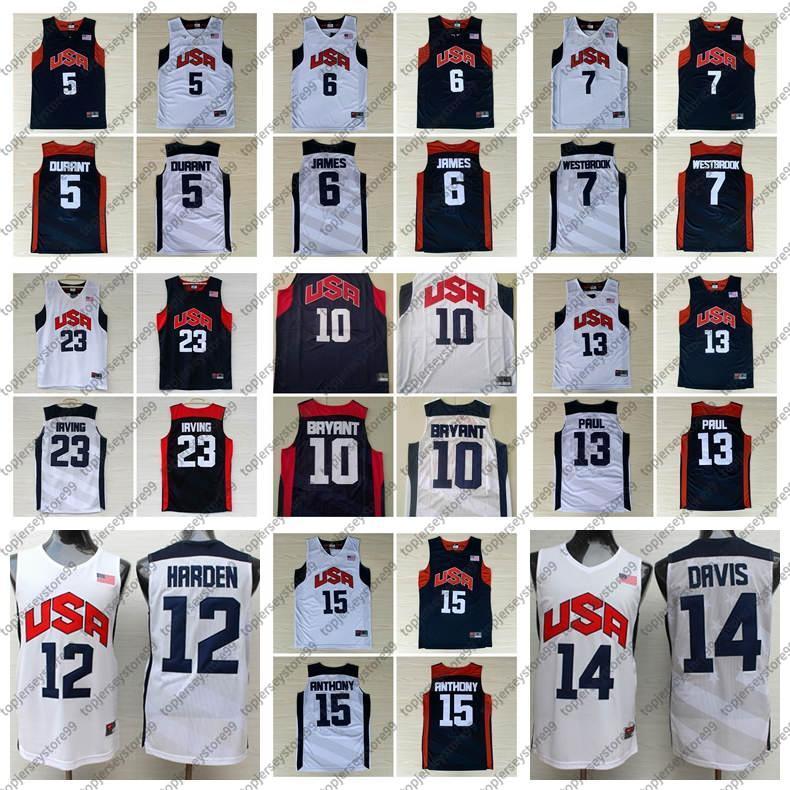 Vintage Basketball 2012 Team USA Jersey Kevin 5 Durant LeBron 6 James 12 Harden Russell 7 Westbrook Chris 13 Paul Deron 8 Williams Anthony 23 Davis Size S-2XL
Vintage Basketball 2012 Team USA Jersey Kevin 5 Durant LeBron 6 James 12 Harden Russell 7 Westbrook Chris 13 Paul Deron 8 Williams Anthony 23 Davis Size S-2XL