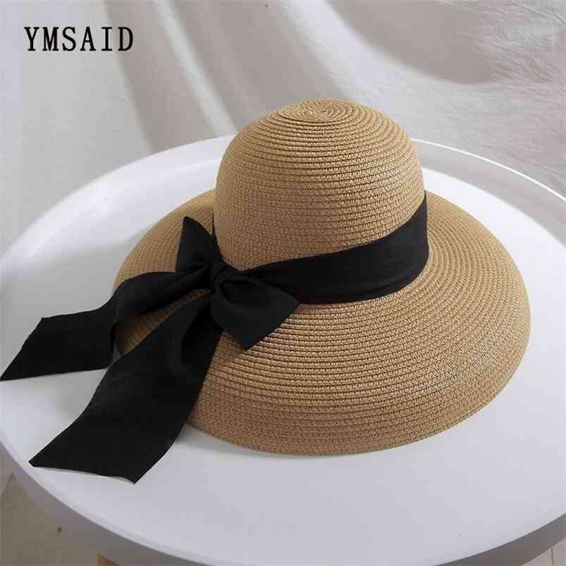 Summer women's Big Bow Sun Hat Hepburn Style Vintage Design Wide side Straw Solid Color Anti-UV Holiday Beach 210709, Black
Summer women's Big Bow Sun Hat Hepburn Style Vintage Design Wide side Straw Solid Color Anti-UV Holiday Beach 210709, Black