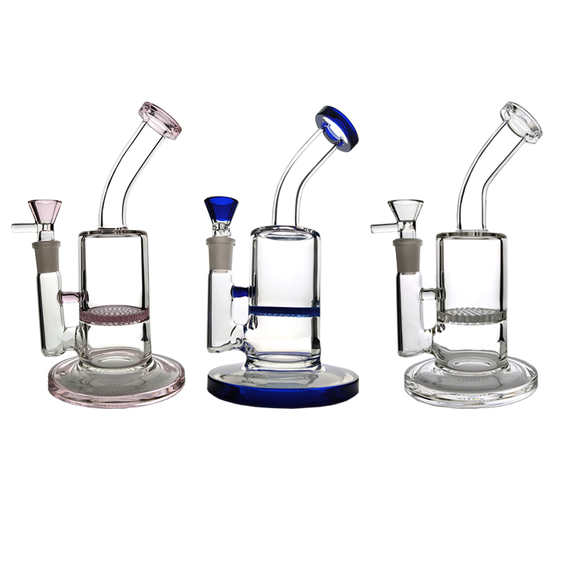 7 Inch Mini Small Hookahs 5mm Thick Oil Dab Rigs Honeycomb Perc Pink Blue Clear Glass Bongs 14mm Joint Water Pipes Heady Bowl
7 Inch Mini Small Hookahs 5mm Thick Oil Dab Rigs Honeycomb Perc Pink Blue Clear Glass Bongs 14mm Joint Water Pipes Heady Bowl