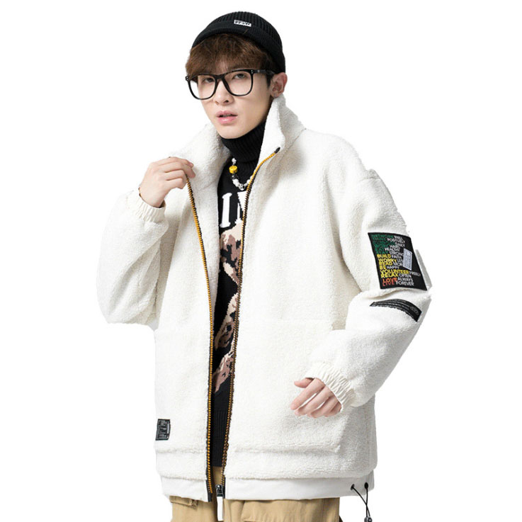 clothing white black blue camel color Faux lamb Fur letter pattern Jacket Overcoat winter trendy tops men' fashion warm coat
clothing white black blue camel color Faux lamb Fur letter pattern Jacket Overcoat winter trendy tops men' fashion warm coat