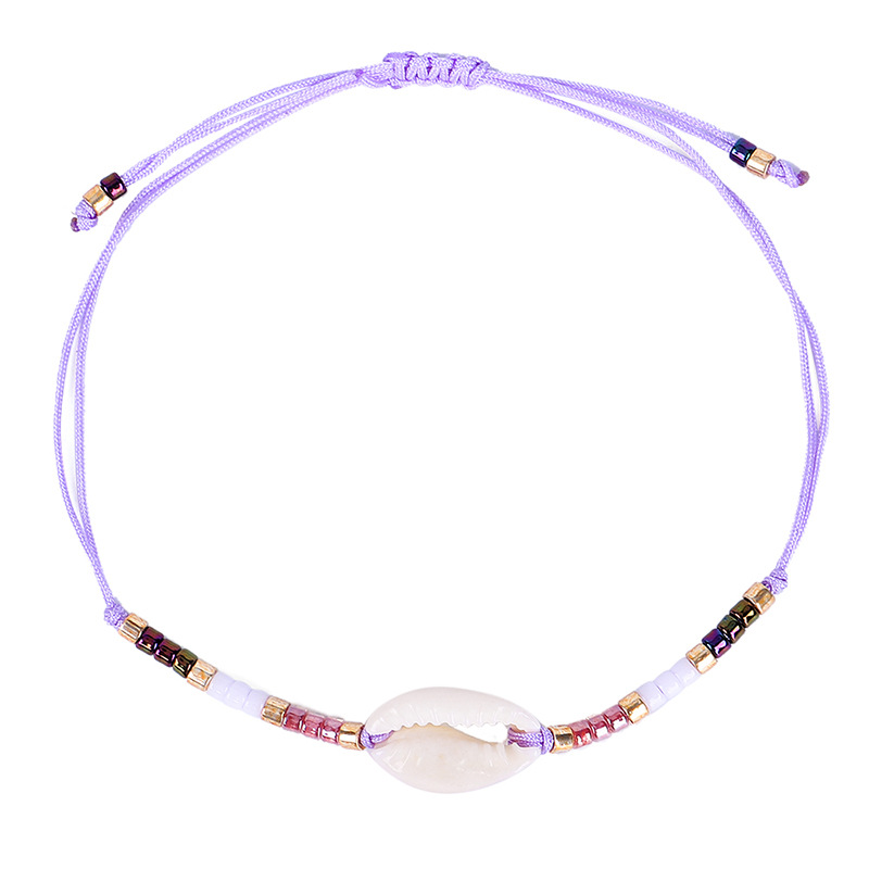 Rainbow Color Glass Seedbeads Strands Jewelry High Quality Natural Shell Charm Bracelet