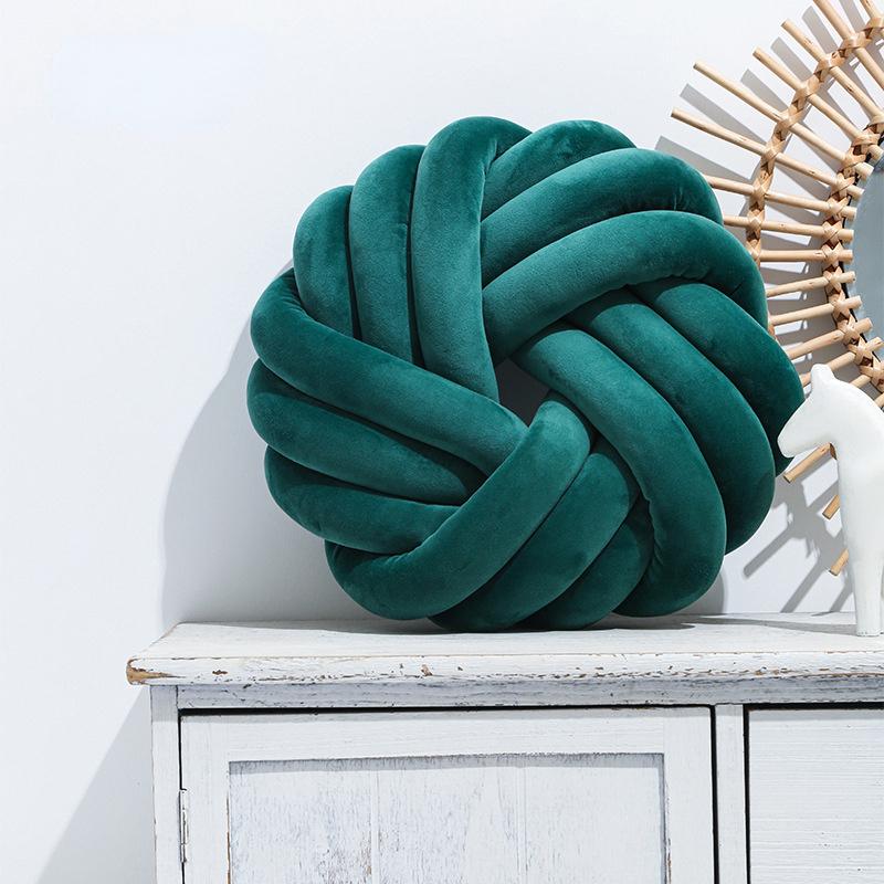 Cushion/Decorative Pillow Three Ropes Knotted Pillows Round Throw Decorative For Bed And Sofa Navy Blue Pink Green Cushions Home Decor
Cushion/Decorative Pillow Three Ropes Knotted Pillows Round Throw Decorative For Bed And Sofa Navy Blue Pink Green Cushions Home Decor