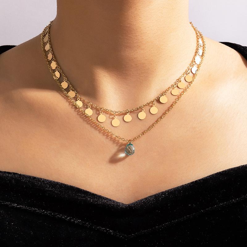 Pendant Necklaces Charms Green Beaded Pandent Necklace For Women Vintage Gold Round Sequins Metal Alloy Choker Party Jewelry Collar 1
Pendant Necklaces Charms Green Beaded Pandent Necklace For Women Vintage Gold Round Sequins Metal Alloy Choker Party Jewelry Collar 1