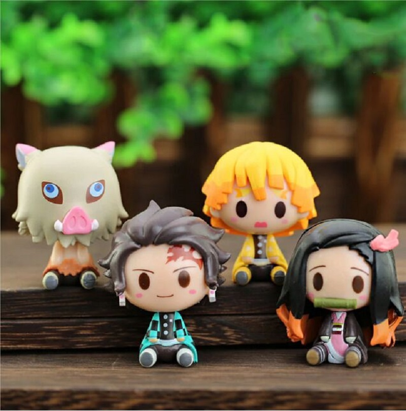 4 Style/Set Q Version Demon Slayer Sitting Toy Figures Ghost Doll Tanjiro Nidouzi Inosuke Zenizu Figure Action Figure Movie Model Toys, Customize
4 Style/Set Q Version Demon Slayer Sitting Toy Figures Ghost Doll Tanjiro Nidouzi Inosuke Zenizu Figure Action Figure Movie Model Toys, Customize