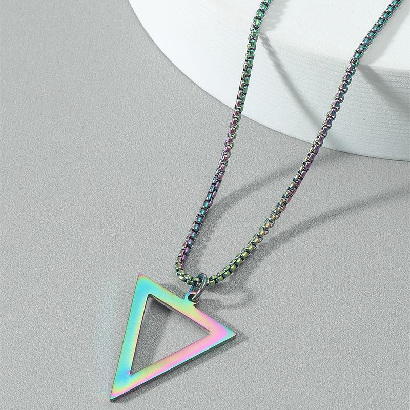 Pendant Necklaces 2021 Geometric Stainless Steel Necklace Black Triangle Men Party Gift Jewelry
Pendant Necklaces 2021 Geometric Stainless Steel Necklace Black Triangle Men Party Gift Jewelry