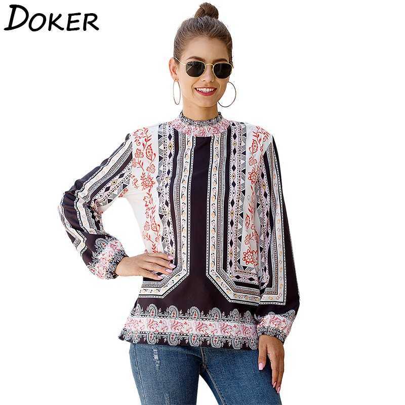 Print Womens Tops And Blouses Spring Fashion Stand Collar Long Sleeve Casual Plus Size Ladies Office Shirts Ropa Mujer 210604
Print Womens Tops And Blouses Spring Fashion Stand Collar Long Sleeve Casual Plus Size Ladies Office Shirts Ropa Mujer 210604