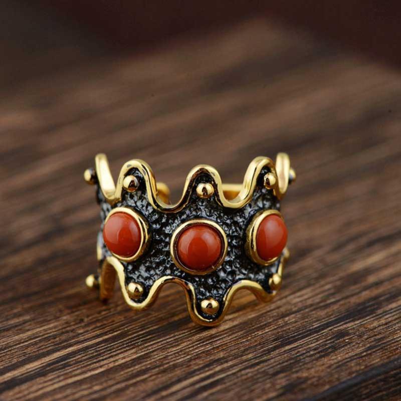 Red Agate Amber Ring 925 Silver Adjustable Original S925 Solid Rings For Women Jewelry Black Gold Color Cluster
Red Agate Amber Ring 925 Silver Adjustable Original S925 Solid Rings For Women Jewelry Black Gold Color Cluster