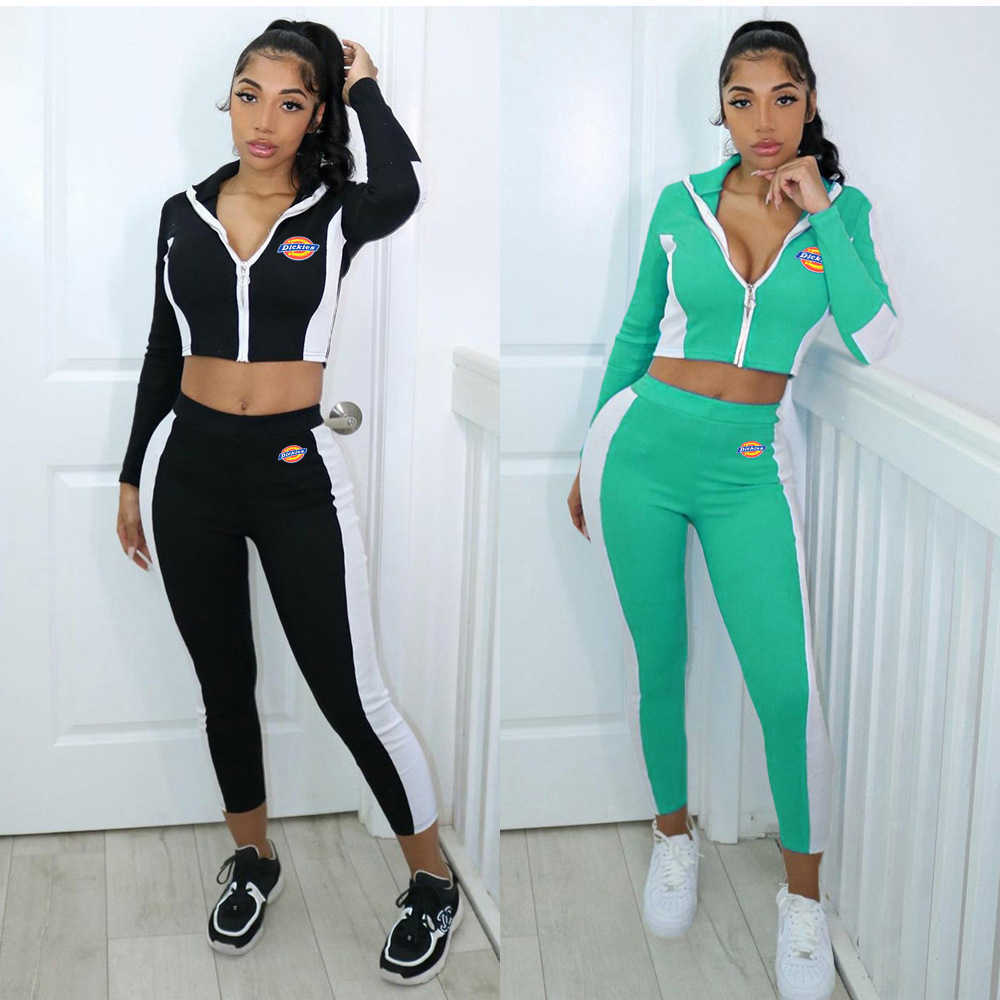Women Designers Clothes 2021 Autumn And Winter Women's Pants Suit Solid Color Zipper Sports Suit Fashion Leisure Two-piece Set, Green
Women Designers Clothes 2021 Autumn And Winter Women's Pants Suit Solid Color Zipper Sports Suit Fashion Leisure Two-piece Set, Green