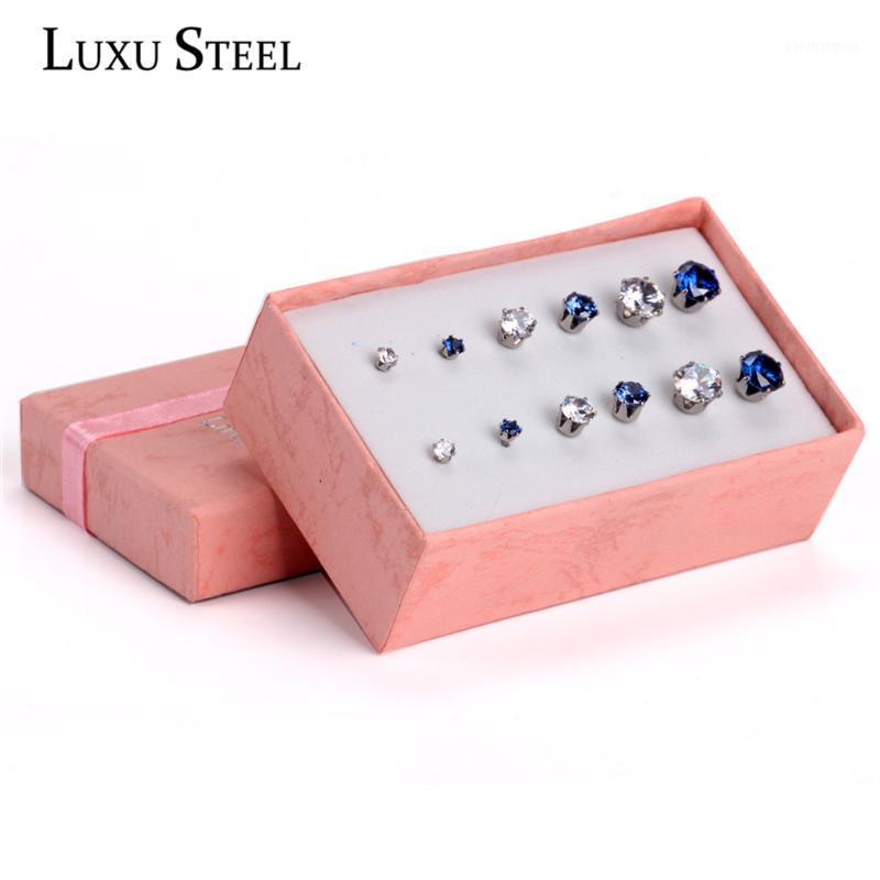 Mixed Color Size 3mm/5mm/7mm Round/Geometry Cubic Zirconia Stud Earrings Stainless Steel 6pair/Boxes Earring Sets, Golden;silver
Mixed Color Size 3mm/5mm/7mm Round/Geometry Cubic Zirconia Stud Earrings Stainless Steel 6pair/Boxes Earring Sets, Golden;silver