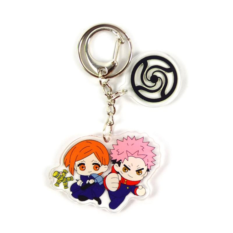 Keychains Anime Jujutsu Kaisen Kugisaki Gojo Satoru Nobara Delicacy Bag Pendant Acrylic Key Chain Decoration Accessory Keyring