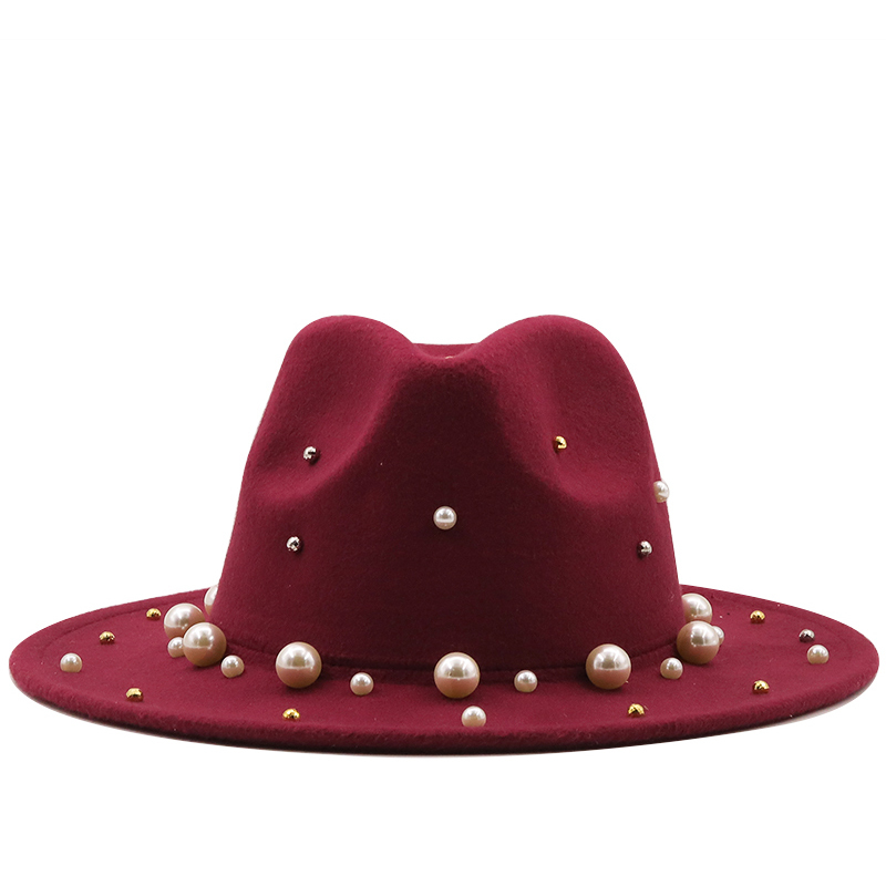 New Women Men Wool Fedora Hat With Big Pearl Gentleman Elegant Lady Winter Autumn Wide Brim Church Panama Sombrero Jazz Capg, Blue
New Women Men Wool Fedora Hat With Big Pearl Gentleman Elegant Lady Winter Autumn Wide Brim Church Panama Sombrero Jazz Capg, Blue