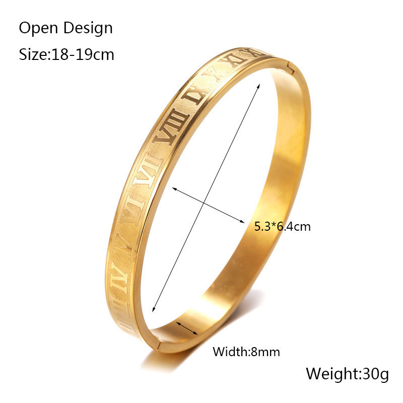 Classic Design Mens Hip Hop Copper Charm CZ Ball Beads Bracelets Roman Numerals Bangle Bracelets Male Jewelry 4PCS/Set