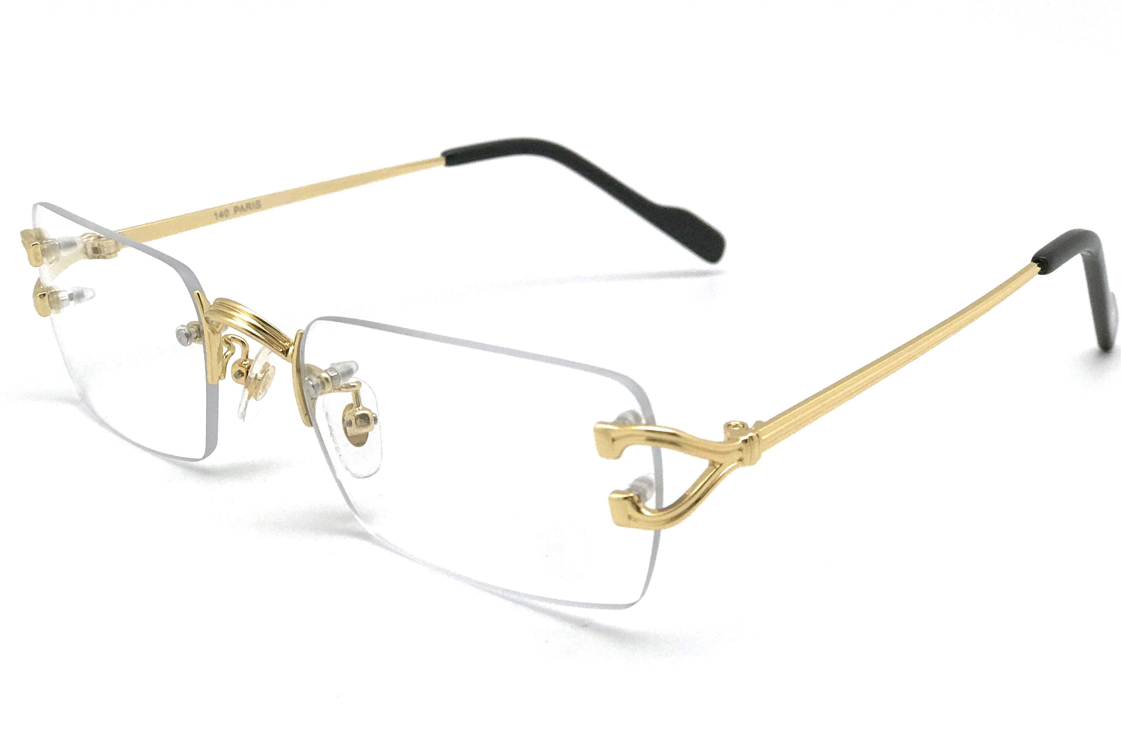 High Quality Retro Rimless Metal Legs Sunglasses Men Women Buffalo Horn Glasses Eyeglasses Optical Frames Vintage Eyewear With Box
High Quality Retro Rimless Metal Legs Sunglasses Men Women Buffalo Horn Glasses Eyeglasses Optical Frames Vintage Eyewear With Box