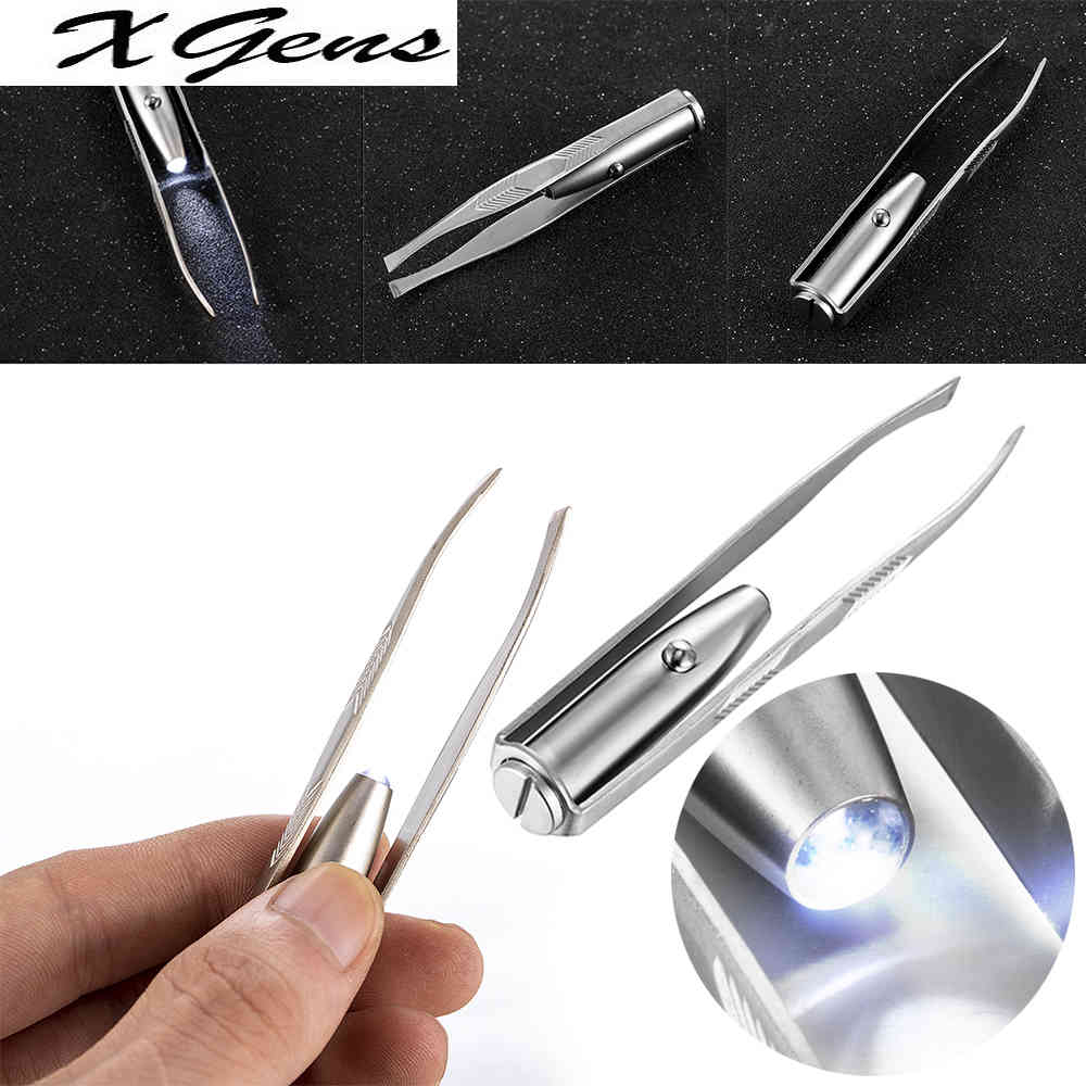 1Pc LED Tweezer Eyelash Eyebrow Eyes Hair Remover Tools Pince A Epiler Stainless Steel Eyebrow Tweezers Beauty Maquiagem Pinzas, Hb339 
1Pc LED Tweezer Eyelash Eyebrow Eyes Hair Remover Tools Pince A Epiler Stainless Steel Eyebrow Tweezers Beauty Maquiagem Pinzas, Hb339