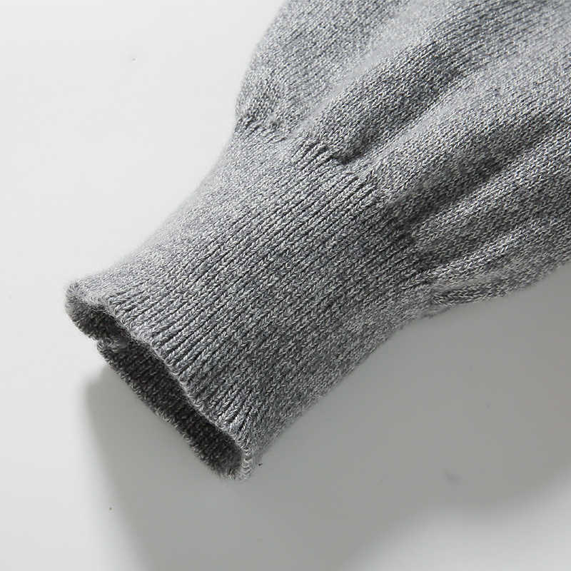 Varsanol Mens Cotton Sweater Pullovers Men O-Neck Sweaters Jumper Autumn Thin male Solid Knitting Clothing Grey Black M-3XL 210601