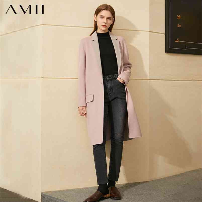 Minimalism Winter Coat Women 100%wool Patchwork Lapel Single-breasted Loose Women's Jacket Fashion Female 1360 210527, Purple
Minimalism Winter Coat Women 100%wool Patchwork Lapel Single-breasted Loose Women's Jacket Fashion Female 1360 210527, Purple