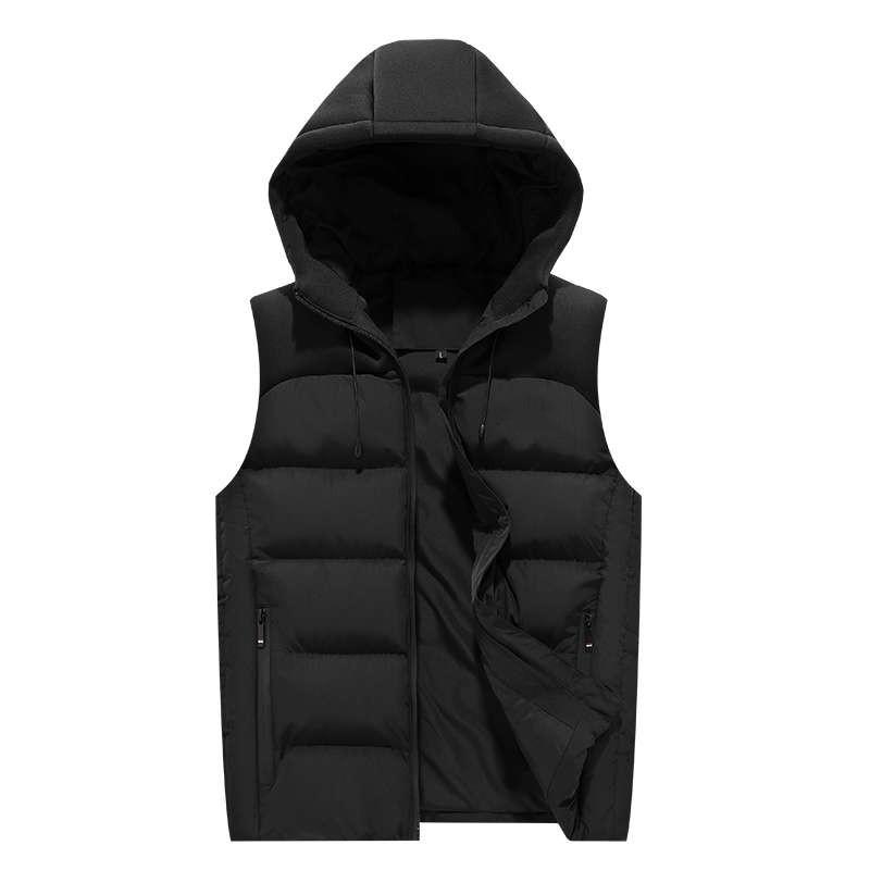 New men's down vest slim fit hooded zipper vest stitching top sleeveless jacket vest large size M-8xl ^ @F9618, Black
New men's down vest slim fit hooded zipper vest stitching top sleeveless jacket vest large size M-8xl ^ @F9618, Black