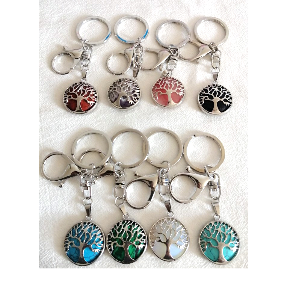 Tree of life Pattern Reiki Healing Natural Stone Keychains Chakra Amethyst Pink Rose Crystal Key rings Keyrings Women Men Jewelry
Tree of life Pattern Reiki Healing Natural Stone Keychains Chakra Amethyst Pink Rose Crystal Key rings Keyrings Women Men Jewelry