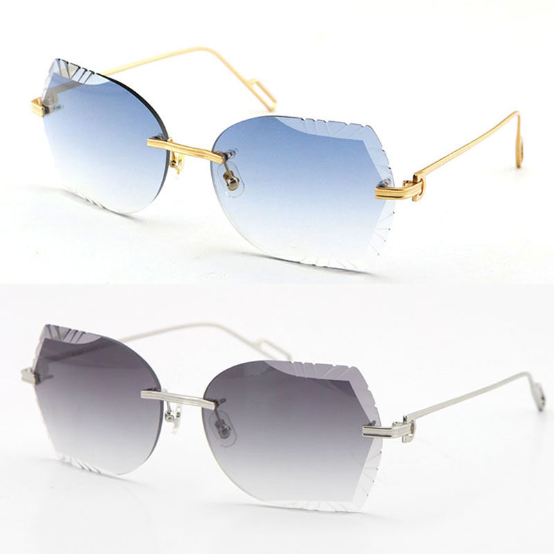 Wholesale Selling Women or Man Metal Rimless Carved lens Men Sunglasses designer Pilot Adumbral 18K Gold Diamond cut UV400 Glasses Unisex Eyewear
Wholesale Selling Women or Man Metal Rimless Carved lens Men Sunglasses designer Pilot Adumbral 18K Gold Diamond cut UV400 Glasses Unisex Eyewear