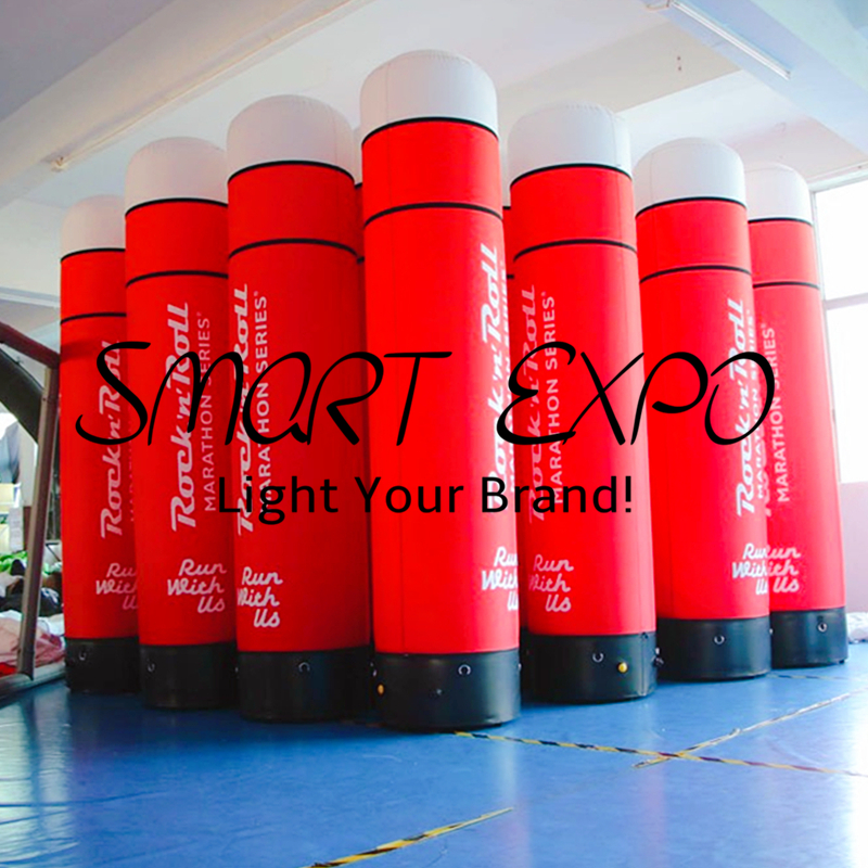 Advertising Inflatable Post 45x220cm Air Sealed Type with Custom Artwork Printing and Electric Pump