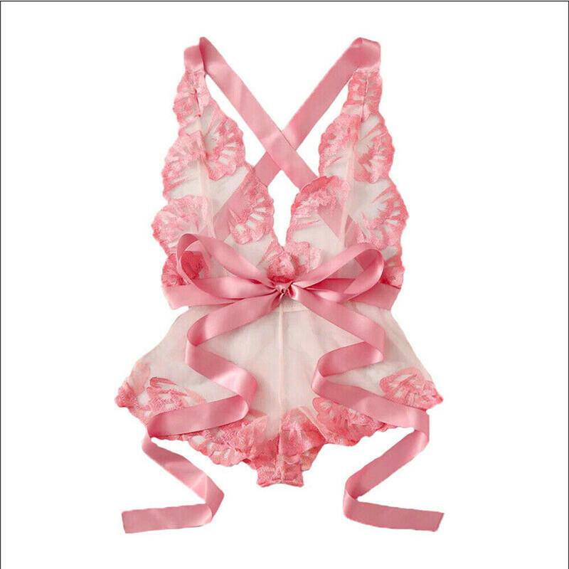 Bras Sets Women Lingerie Open Cup Crotchless Teddy Lace Babydoll Sleepwear Nightwear Bra, Pink
Bras Sets Women Lingerie Open Cup Crotchless Teddy Lace Babydoll Sleepwear Nightwear Bra, Pink