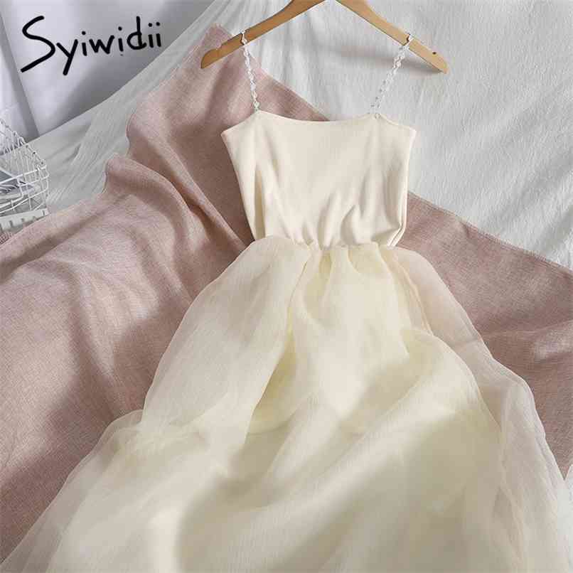 Sexy Camis Woman Dress Formal Backless Ball Gown Sleeveless A-line Beige Midi Long Dresses Summer Light Mesh Prom Robe 210607
Sexy Camis Woman Dress Formal Backless Ball Gown Sleeveless A-line Beige Midi Long Dresses Summer Light Mesh Prom Robe 210607