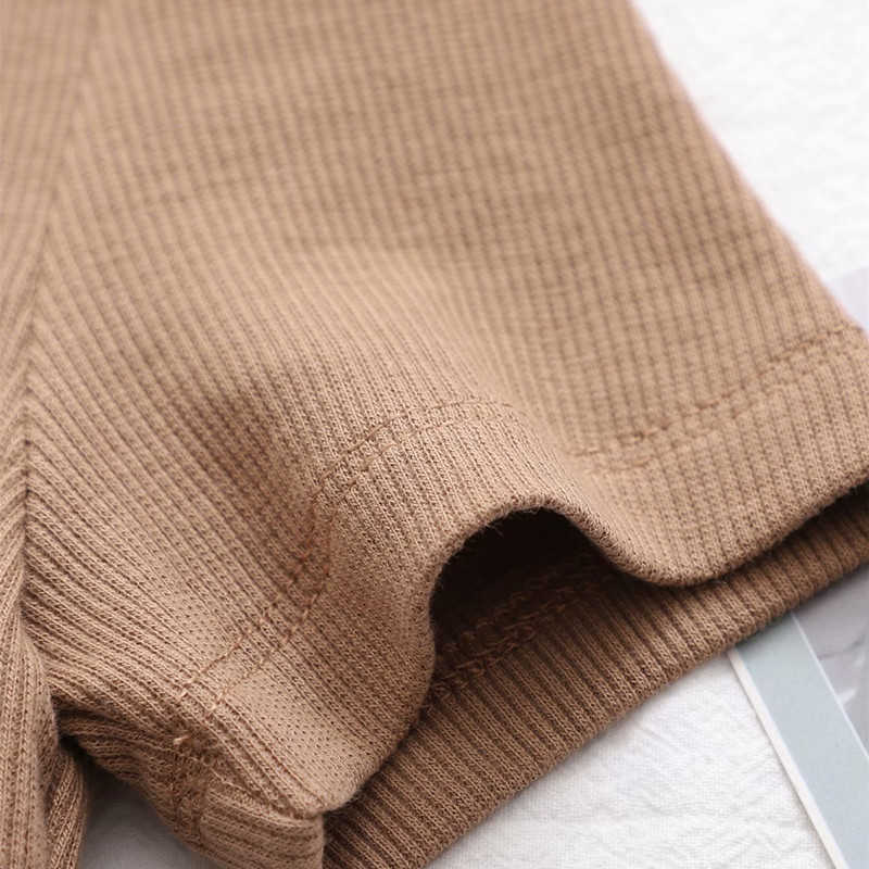 Casual Women Soft Cotton V Neck T-shirt Summer Fashion Ladies High Street Solid Color Female Tie Waist Top 210527