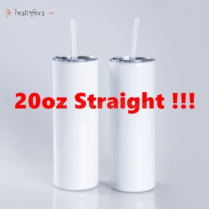 US stock Straight!20oz Blank Sublimation Stainless Steel Tumbler Personalized Straight Cup With Metal Straws Thermos Water Bottles Mugs BT17, 1cup+1 plastic straw+1 lid
US stock Straight!20oz Blank Sublimation Stainless Steel Tumbler Personalized Straight Cup With Metal Straws Thermos Water Bottles Mugs BT17, 1cup+1 plastic straw+1 lid