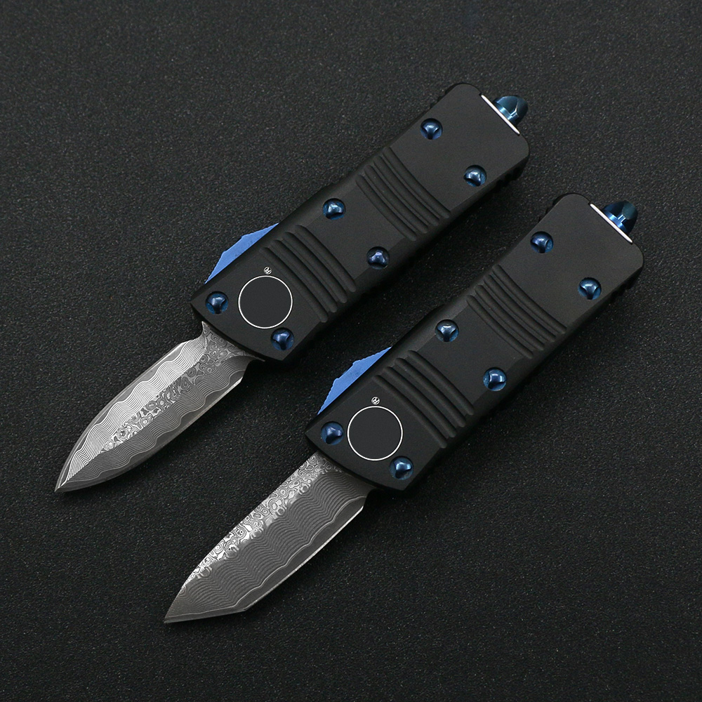 Mini Outdoor Camping Portable automatic Knife Damascus Blade Aviation Aluminum CNC Handle Adventure EDC Multifunction Tool329b3556
Mini Outdoor Camping Portable automatic Knife Damascus Blade Aviation Aluminum CNC Handle Adventure EDC Multifunction Tool329b3556