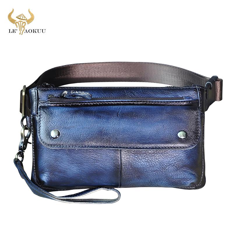 Luxury Natural Leather Men Fashion Blue Travel Belt Fanny Waist Bag Chest Sling Design Bum 7" Phone Case Pouch Male 8136 Bags
Luxury Natural Leather Men Fashion Blue Travel Belt Fanny Waist Bag Chest Sling Design Bum 7" Phone Case Pouch Male 8136 Bags