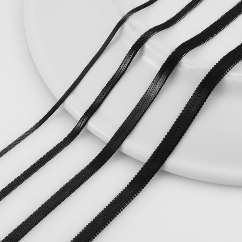 Chains High Quality Men And Women Black Color Stainless Steel Serpentine Necklace Chain Hip Hop Jewelry
Chains High Quality Men And Women Black Color Stainless Steel Serpentine Necklace Chain Hip Hop Jewelry