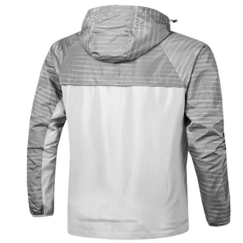 Outdoor Jackets Spring Autumn Hooded Jacket Patchwork Men's Windbreaker Male Outwear Zipper Thin Coat