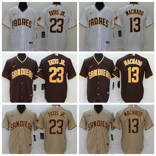San Diego Padres Baseball Jerseys Nike MLB 23 Tatis JR Jersey White Brown Gray Home 2021 Men Women Youth Stitched S-XXXL, As photo
San Diego Padres Baseball Jerseys Nike MLB 23 Tatis JR Jersey White Brown Gray Home 2021 Men Women Youth Stitched S-XXXL, As photo