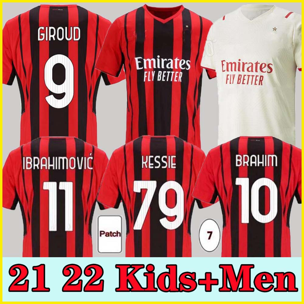 21 22 Fans Player Version AC Soccer milan GIROUD jerseys 2021 2022 IBRAHIMOVIC M.MAIGNAN TONALI Kessie THEO ÇALHANOGLU REBIC Men kid Kits football Training shirts, 20 21 third kids size : 16-28
21 22 Fans Player Version AC Soccer milan GIROUD jerseys 2021 2022 IBRAHIMOVIC M.MAIGNAN TONALI Kessie THEO ÇALHANOGLU REBIC Men kid Kits football Training shirts, 20 21 third kids size : 16-28
