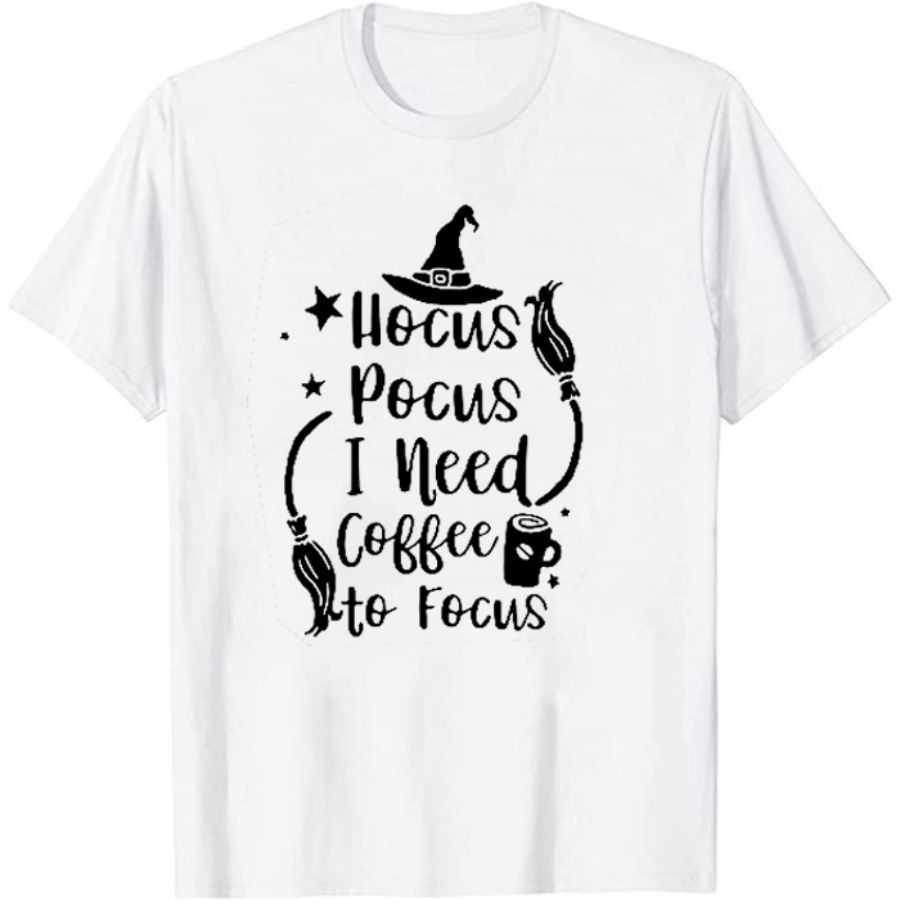Women Fashion Short Sleeve Coffee and Witch Hat Printed T-Shirt Casual Letter Printed Hocus Pocus Halloween Graphic Tee Shirt H0910, Black;red
Women Fashion Short Sleeve Coffee and Witch Hat Printed T-Shirt Casual Letter Printed Hocus Pocus Halloween Graphic Tee Shirt H0910, Black;red