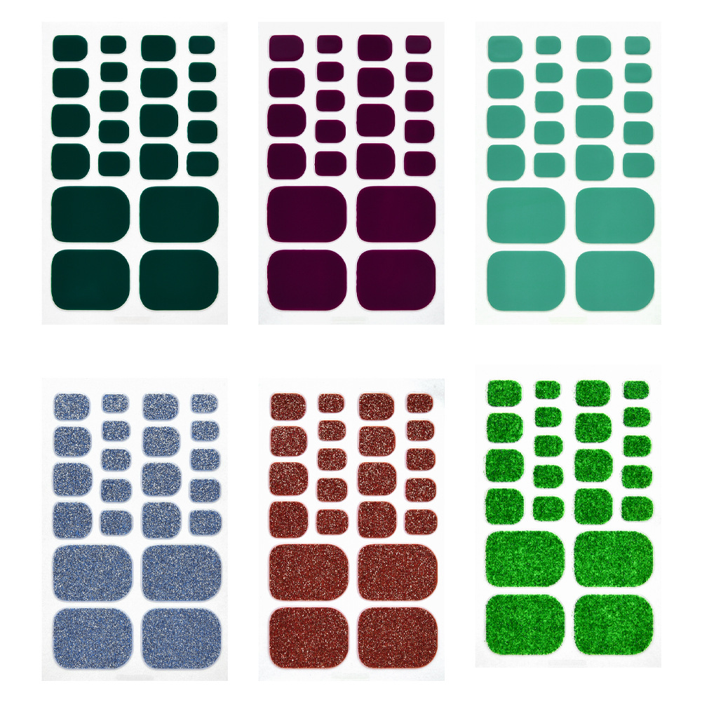 Shinning Glister Nail Stickers for Women 22 Pcs Tips Waterproof Toenail Sticker Decals Nails Art Tools, Lake green(pure color)
Shinning Glister Nail Stickers for Women 22 Pcs Tips Waterproof Toenail Sticker Decals Nails Art Tools, Lake green(pure color)