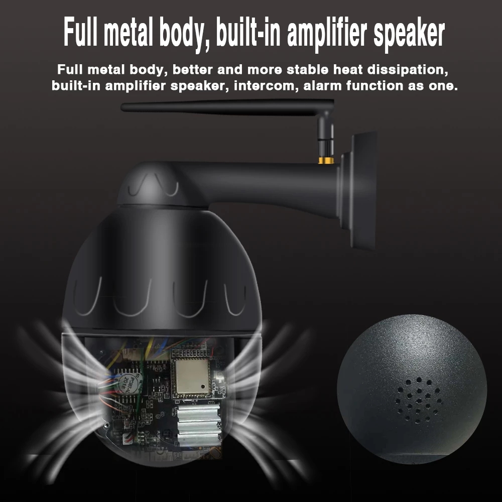 8mp 4k Cloud Wifi PTZ Outdoor 2MP Home Security IP Camera 5X Optical Zoom Speed Dome P2P cctv
8mp 4k Cloud Wifi PTZ Outdoor 2MP Home Security IP Camera 5X Optical Zoom Speed Dome P2P cctv