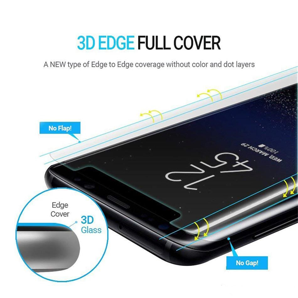 UV Tempered Glass Screen Protector For Samsung S23 S24 S21 S22 plus S23 Ultra Note 10 Pro S20 Ultra S10 Plus S9 3D Full Liquid Glue