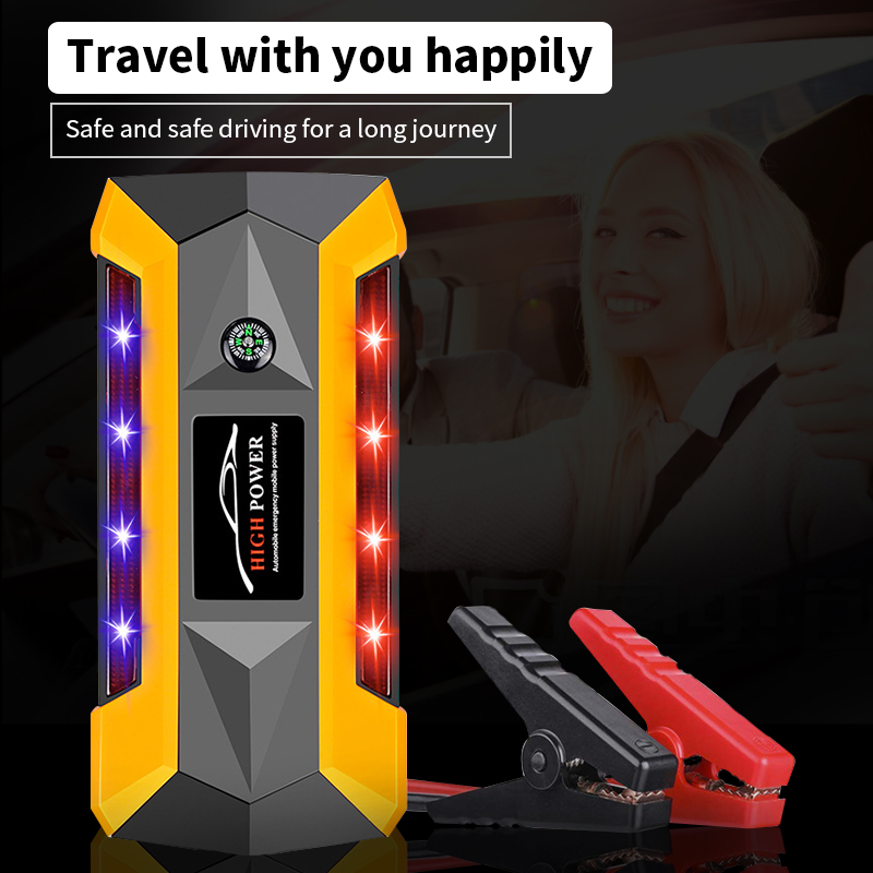 600A 20000mAH Starting Device Power Bank Jump Starter Car Battery Booster Emergency Charger 12v Multifunction 4USB Tool Kit auto Start accessories
600A 20000mAH Starting Device Power Bank Jump Starter Car Battery Booster Emergency Charger 12v Multifunction 4USB Tool Kit auto Start accessories