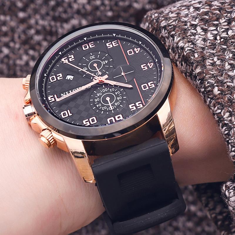 Wristwatches Ochstin Men Watch Leather Quartz Clock Fashion Chronograph Wristwatch Male Sport Military GQ080 Relogio Masculino, Silver black
Wristwatches Ochstin Men Watch Leather Quartz Clock Fashion Chronograph Wristwatch Male Sport Military GQ080 Relogio Masculino, Silver black