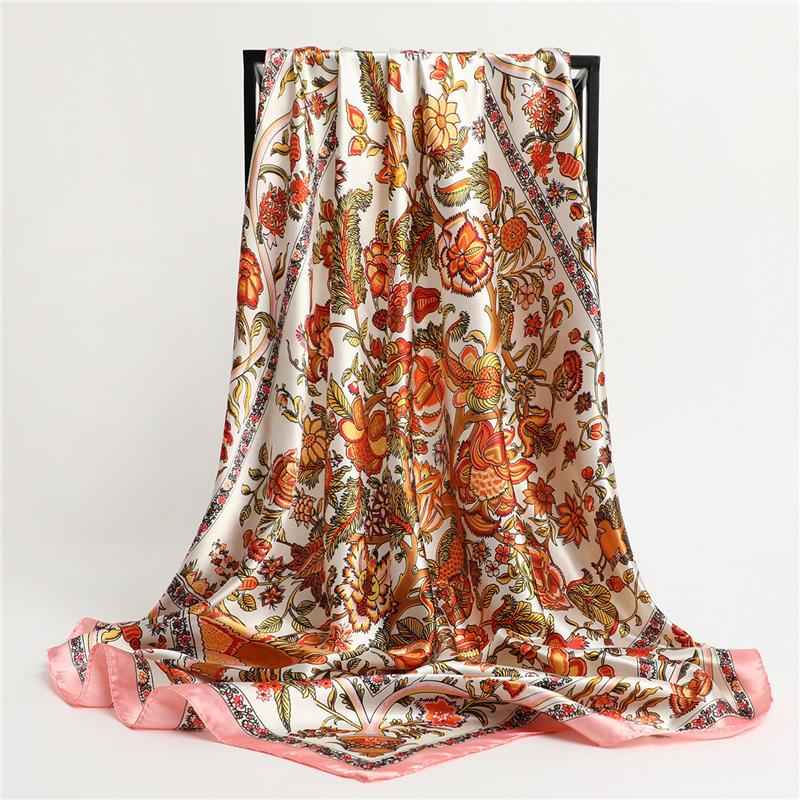 Scarves 2021 Fashion Silk Scarf For Women Headscarf Lady Neckerchief Square Hijab Flower Print Hair Band Female Pashmina Bandana
Scarves 2021 Fashion Silk Scarf For Women Headscarf Lady Neckerchief Square Hijab Flower Print Hair Band Female Pashmina Bandana