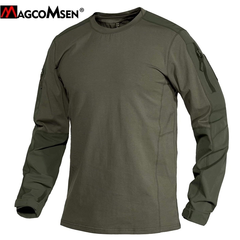 MAGCOMSEN Spring Men's Military Tactical T Shirt Long Sleeve O Neck Army Combat T-Shirt Solid Airsoft Paintball Hunt Tshirt 210409, Dark gray
MAGCOMSEN Spring Men's Military Tactical T Shirt Long Sleeve O Neck Army Combat T-Shirt Solid Airsoft Paintball Hunt Tshirt 210409, Dark gray