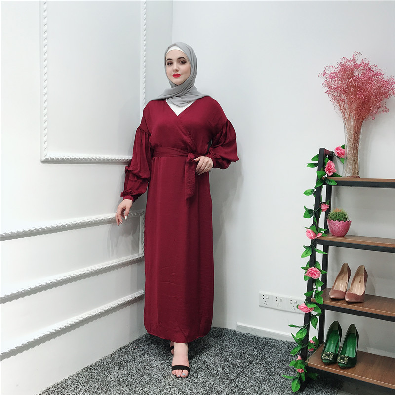 Ramadan Eid Muslim Abaya Dress Women Moroccan Kaftan Long Sleeve Maxi Hijab Vestidos Islamic Clothing Puff Sleeve Dubai Elbise
Ramadan Eid Muslim Abaya Dress Women Moroccan Kaftan Long Sleeve Maxi Hijab Vestidos Islamic Clothing Puff Sleeve Dubai Elbise