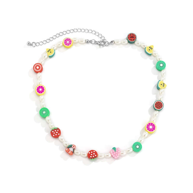 yamog fruit series imitation pearl splicing beaded necklaces women soft pottery retro clavicle chains european single vacation party neck je, Silver
yamog fruit series imitation pearl splicing beaded necklaces women soft pottery retro clavicle chains european single vacation party neck je, Silver