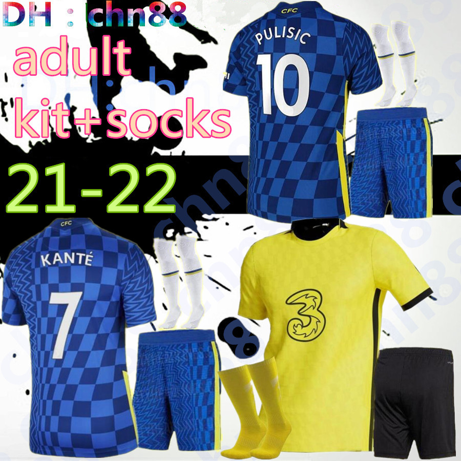 CFC 21 22 soccer jersey PULISIC ZIYECH HAVERTZ KANTE WERNER ABRAHAM CHILWELL MOUNT JORGINHO 2021 2022 GIROUD football shirt men adult kit +, Black
CFC 21 22 soccer jersey PULISIC ZIYECH HAVERTZ KANTE WERNER ABRAHAM CHILWELL MOUNT JORGINHO 2021 2022 GIROUD football shirt men adult kit +, Black