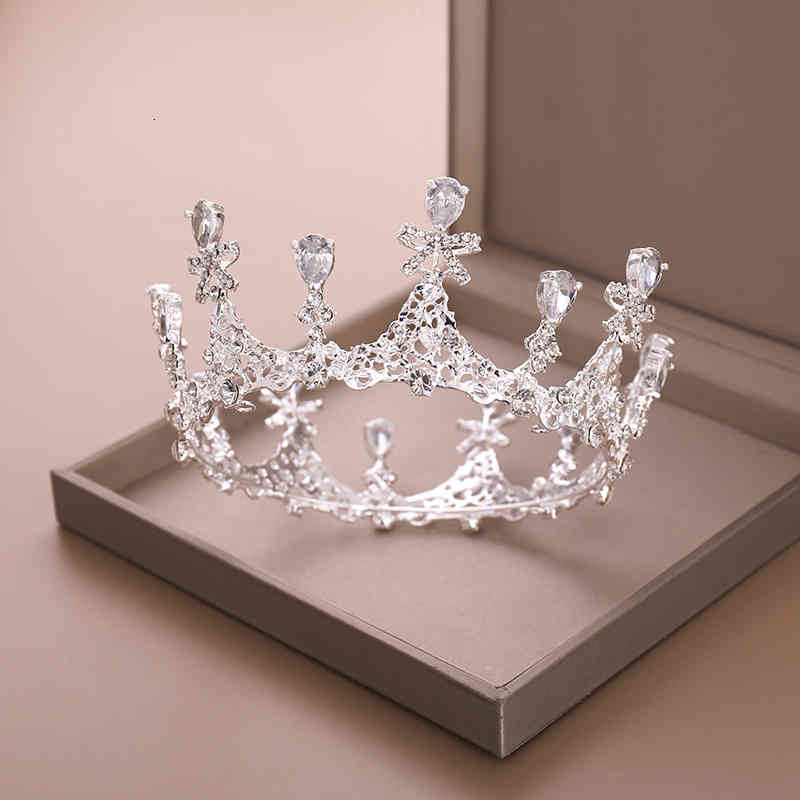 Wedding Hair Jewelry Accessories Tuan Ming Bride Zircon Whole Circle Big Crown Princess Party
