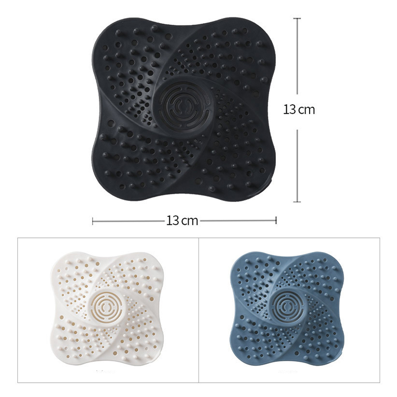 1Pcs Kitchen Supplies For Bathroom 3Colors Anti-blocking Hair Catcher Drain Covers TPR Multipurpose Sink Strainer Plug