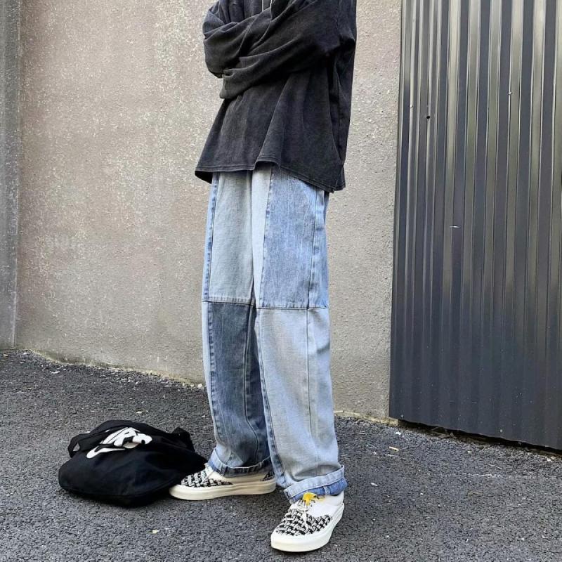 Men's Jeans Hip Hop Woman 2021 Autumn Fashion Trousers Casual Oversized Korean Style Streetwear Male Pants