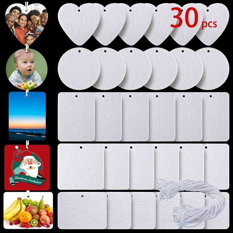 Photo Books 30pcs set Sublimation Blank Air Freshener Felt Material Sheet White Unscented Home Fragrances Car Fresheners With String
Photo Books 30pcs set Sublimation Blank Air Freshener Felt Material Sheet White Unscented Home Fragrances Car Fresheners With String